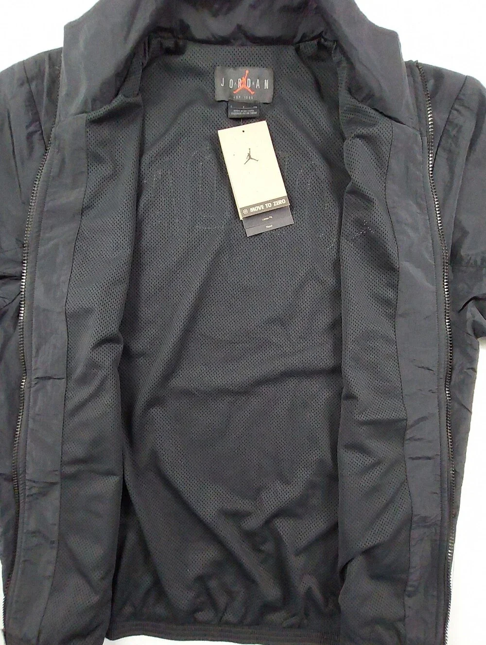 Jordan Essentials Jumpman Jacket Mens Small Black Loose Fit FV7299-010 NWT $100